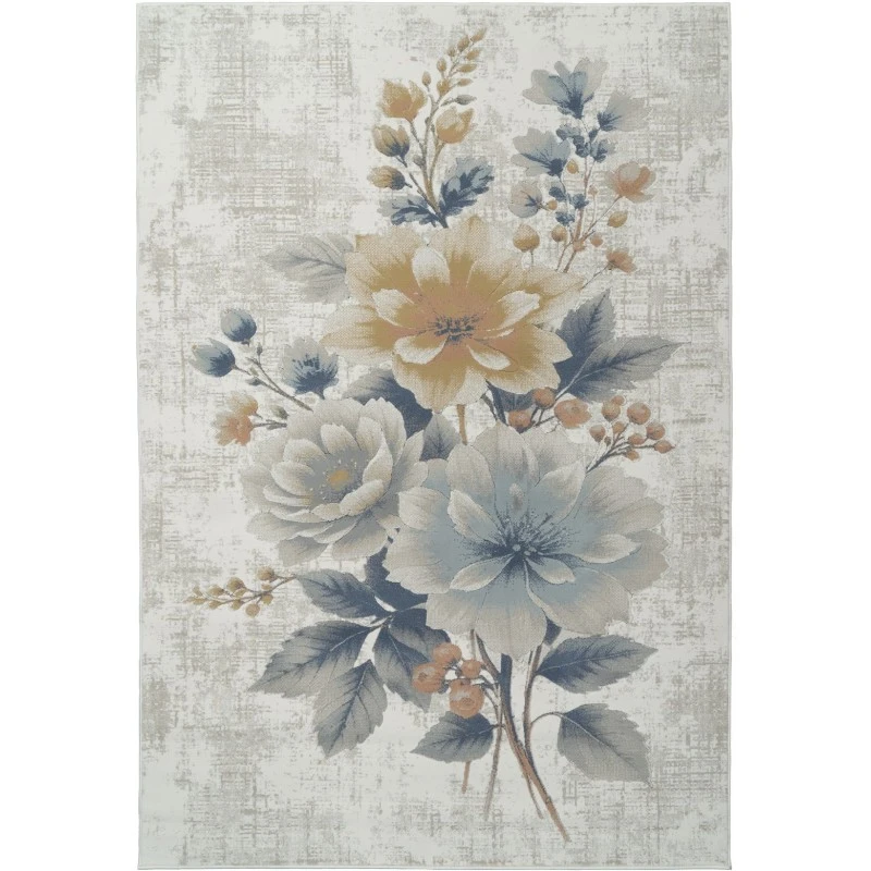 Dynamic Rugs ASPIRE Cream/Multi 11361 5ft. 3in. x 7ft. 7in. Rect. Rug