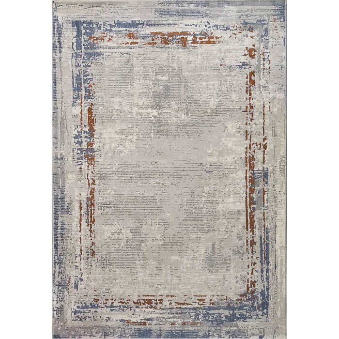 Dynamic Rugs ASTRO Grey/Blue/Gold 3951 7ft. 10in. x 10ft. 10in. Rect. Rug