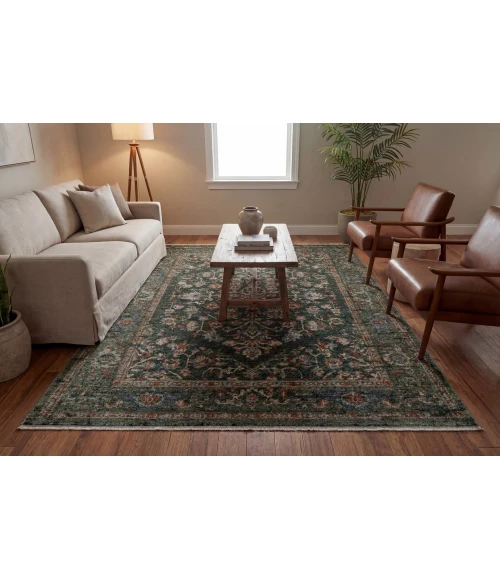 Dynamic Rugs ATLANTA Navy/Multi 11750 6ft. 7in. x 9ft. 6in. Rect. Rug