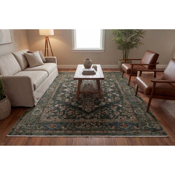 Dynamic Rugs ATLANTA Navy/Multi 11750 5ft. 3in. x 7ft. 6in. Rect. Rug