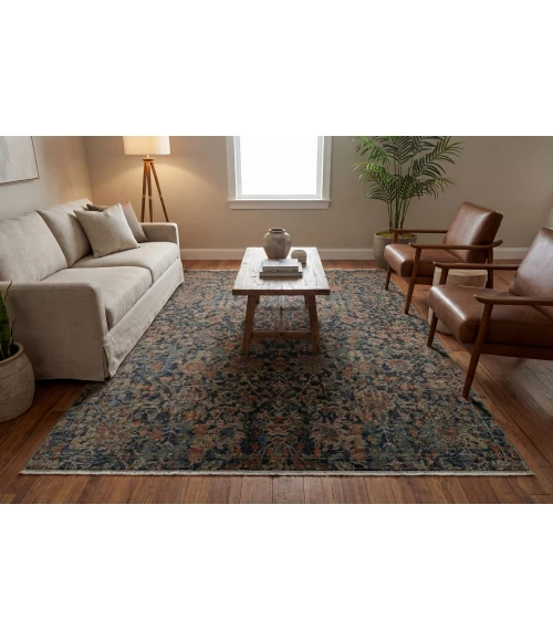 Dynamic Rugs ATLANTA Navy/Multi 11761 5ft. 3in. x 7ft. 6in. Rect. Rug