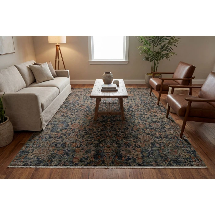 Dynamic Rugs ATLANTA Navy/Multi 11761 9ft. x 12ft. 6in. Rect. Rug
