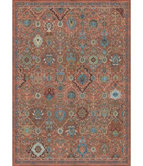 Dynamic Rugs ATLANTA Red/Blue/Multi 11764 6ft. 7in. x 9ft. 6in. Rect. Rug