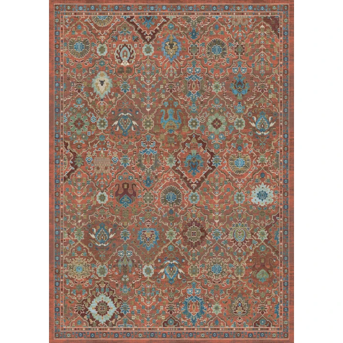Dynamic Rugs ATLANTA Red/Blue/Multi 11764 5ft. 3in. x 7ft. 6in. Rect. Rug