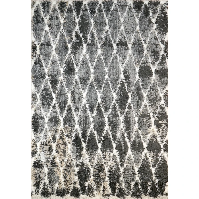 Dynamic Rugs AURA Grey/Ivory 5814 2ft. 2in. x 7ft. 7in. Rect. Rug