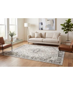 Dynamic Rugs AUTHENTIC Ivory/Grey/Beige 18787 5ft. 2in. x 7ft. Rect. Rug