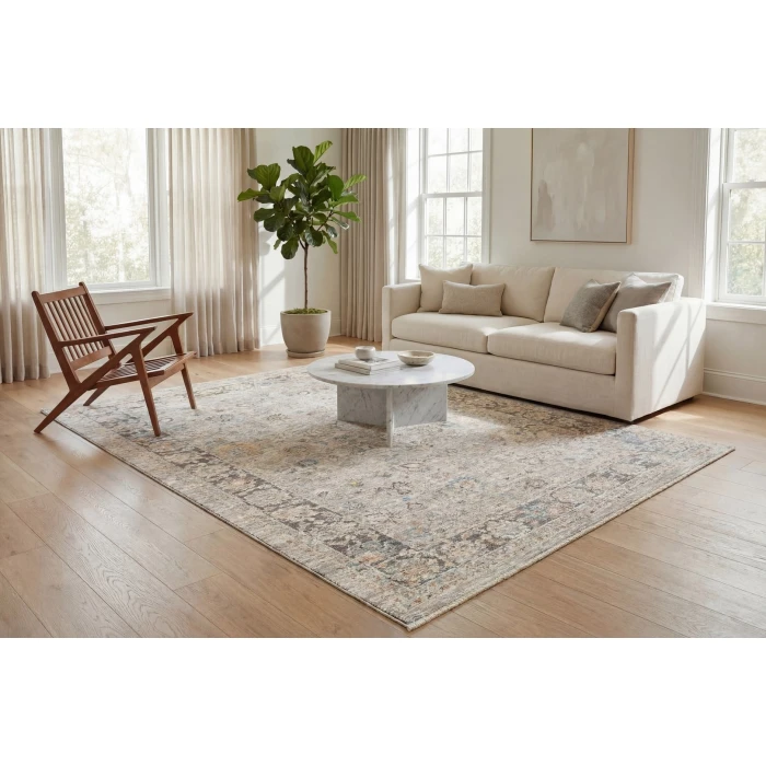 Dynamic Rugs AUTUMN Beige/Brown/Blue 10922 7ft. 10in. x 10ft. 2in. Rect. Rug