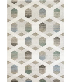 Dynamic Rugs AVENUE Ivory/Blue/Multi 3403 7ft. 10in. x 11ft. 2in. Rect. Rug