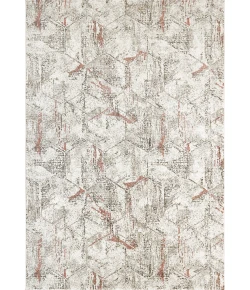 Dynamic Rugs AVENUE Ivory/Grey/Red 3405 7ft. 10in. x 11ft. 2in. Rect. Rug