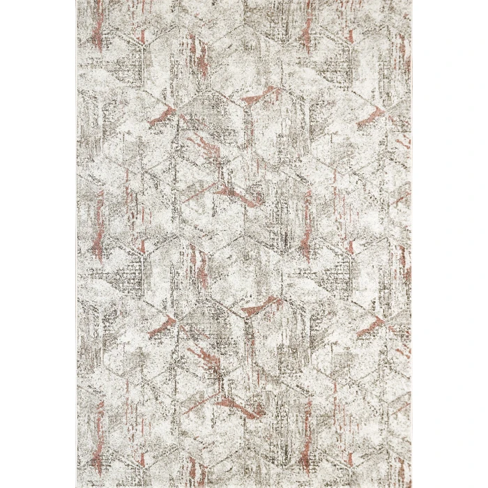 Dynamic Rugs AVENUE Ivory/Grey/Red 3405 7ft. 10in. x 11ft. 2in. Rect. Rug
