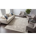 Dynamic Rugs AZURE Cream/Grey/Blue 12580 6ft. 7in. x 9ft. Rect. Rug