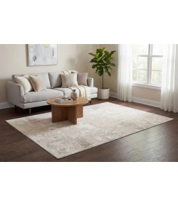 Dynamic Rugs AZURE Ivory/Beige/Grey 12585 5ft. 3in. x 7ft. Rect. Rug