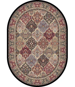 Dynamic Rugs ANCIENT GARDEN Multi 57008 6ft. 7in. x 9ft. 6in. Oval Rug