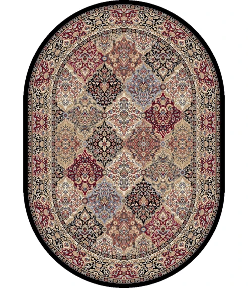 Dynamic Rugs ANCIENT GARDEN Multi 57008 6ft. 7in. x 9ft. 6in. Oval Rug