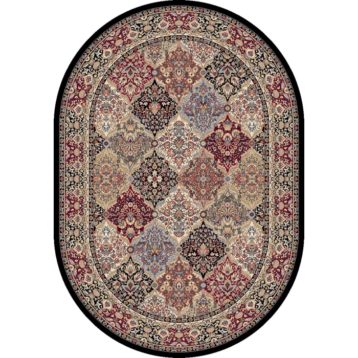 Dynamic Rugs ANCIENT GARDEN Multi 57008 2ft. 7in. x 4ft. 7in. Oval Rug