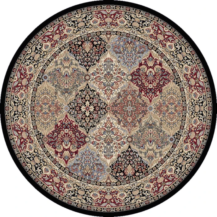 Dynamic Rugs ANCIENT GARDEN Multi 57008 5ft. 3in. Round Rug