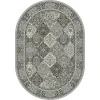 Dynamic Rugs ANCIENT GARDEN Cream/Grey 57008 6ft. 7in. x 9ft. 6in. Oval Rug