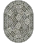 Dynamic Rugs ANCIENT GARDEN Cream/Grey 57008 2ft. 7in. x 4ft. 7in. Oval Rug