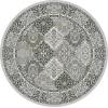 Dynamic Rugs ANCIENT GARDEN Cream/Grey 57008 7ft. 10in. Round Rug