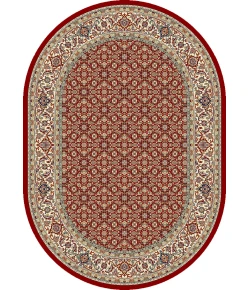 Dynamic Rugs ANCIENT GARDEN Red/Ivory 57011 6ft. 7in. x 9ft. 6in. Oval Rug
