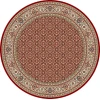 Dynamic Rugs ANCIENT GARDEN Red/Ivory 57011 5ft. 3in. Round Rug