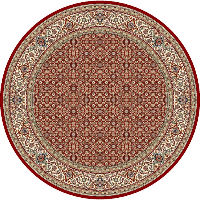 Dynamic Rugs ANCIENT GARDEN Red/Ivory 57011 7ft. 10in. Round Rug