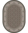 Dynamic Rugs ANCIENT GARDEN Black/Ivory 57011 2ft. 7in. x 4ft. 7in. Oval Rug