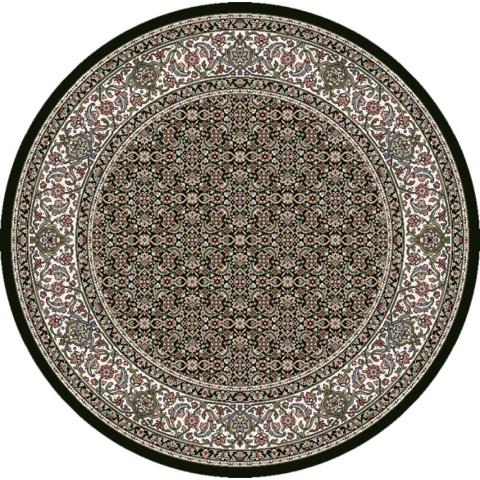 Dynamic Rugs ANCIENT GARDEN Cream/Grey 57011 7ft. 10in. Round Rug