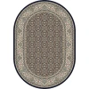 Dynamic Rugs ANCIENT GARDEN Navy 57011 6ft. 7in. x 9ft. 6in. Oval Rug