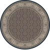 Dynamic Rugs ANCIENT GARDEN Navy 57011 5ft. 3in. Round Rug
