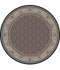 Dynamic Rugs ANCIENT GARDEN Navy 57011 7ft. 10in. Round Rug