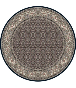 Dynamic Rugs ANCIENT GARDEN Navy 57011 7ft. 10in. Round Rug