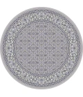 Dynamic Rugs ANCIENT GARDEN Soft Grey/Cream 57011 5ft. 3in. Round Rug
