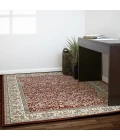 Dynamic Rugs ANCIENT GARDEN Red/Ivory 57078 3ft. 11in. x 5ft. 7in. Rect. Rug