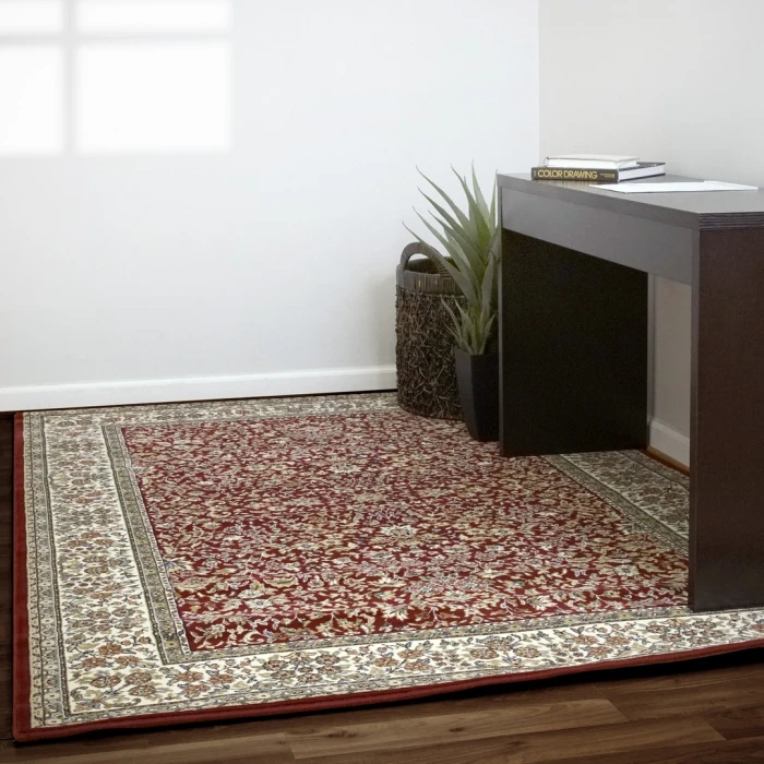 Dynamic Rugs ANCIENT GARDEN Red/Ivory 57078 2ft. x 3ft. 11in. Rect. Rug