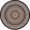 Dynamic Rugs ANCIENT GARDEN Navy 57090 5ft. 3in. Round Rug
