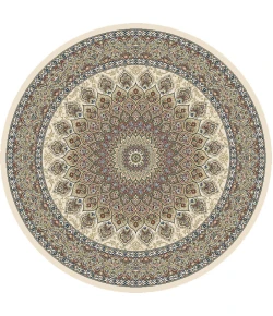 Dynamic Rugs ANCIENT GARDEN Ivory 57090 7ft. 10in. Round Rug
