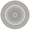 Dynamic Rugs ANCIENT GARDEN Cream/Grey 57090 5ft. 3in. Round Rug