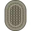 Dynamic Rugs ANCIENT GARDEN Charcoal/Silver 57102 2ft. 7in. x 4ft. 7in. Oval Rug