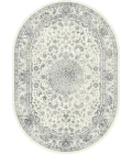 Dynamic Rugs ANCIENT GARDEN Cream 57109 5ft. 3in. x 7ft. 7in. Oval Rug
