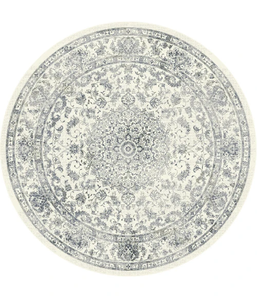 Dynamic Rugs ANCIENT GARDEN Cream 57109 5ft. 3in. Round Rug