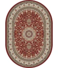 Dynamic Rugs ANCIENT GARDEN Red/Ivory 57119 2ft. 7in. x 4ft. 7in. Oval Rug