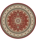 Dynamic Rugs ANCIENT GARDEN Red/Ivory 57119 7ft. 10in. Round Rug