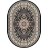 Dynamic Rugs ANCIENT GARDEN Blue/Ivory 57119 2ft. 7in. x 4ft. 7in. Oval Rug