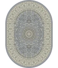 Dynamic Rugs ANCIENT GARDEN Steel Blue/Cream 57119 2ft. 7in. x 4ft. 7in. Oval Rug