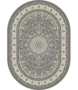 Dynamic Rugs ANCIENT GARDEN Grey/Cream 57119 2ft. 7in. x 4ft. 7in. Oval Rug
