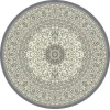Dynamic Rugs ANCIENT GARDEN Grey/Cream 57119 5ft. 3in. Round Rug