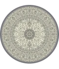 Dynamic Rugs ANCIENT GARDEN Grey/Cream 57119 5ft. 3in. Round Rug
