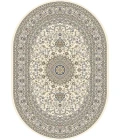 Dynamic Rugs ANCIENT GARDEN Ivory 57119 2ft. 7in. x 4ft. 7in. Oval Rug