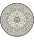Dynamic Rugs ANCIENT GARDEN Cream/Grey 57119 5ft. 3in. Round Rug
